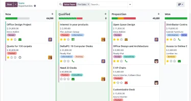 CRM Dashboard Screenshot 1